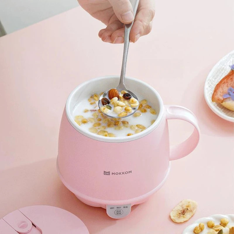 Copo de Aquecimento Elétrico Multifuncional 1L – Chaleira Portátil para Escritório e Casa