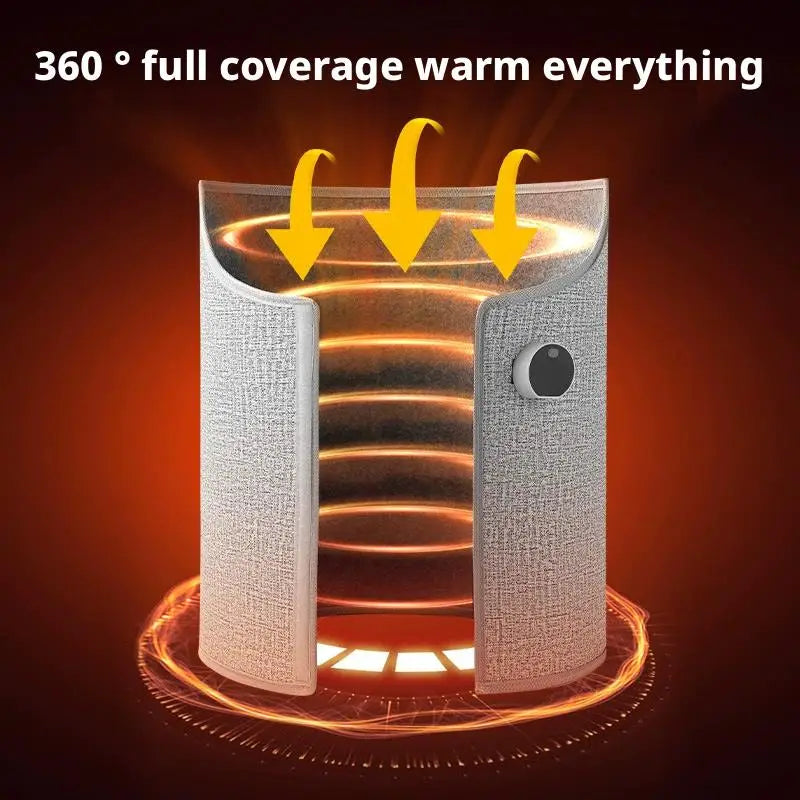 Aquecedor de Pernas Sob a Mesa 2026 ❄️ – 5 Níveis de Calor, Temporizador e Desligamento Automático