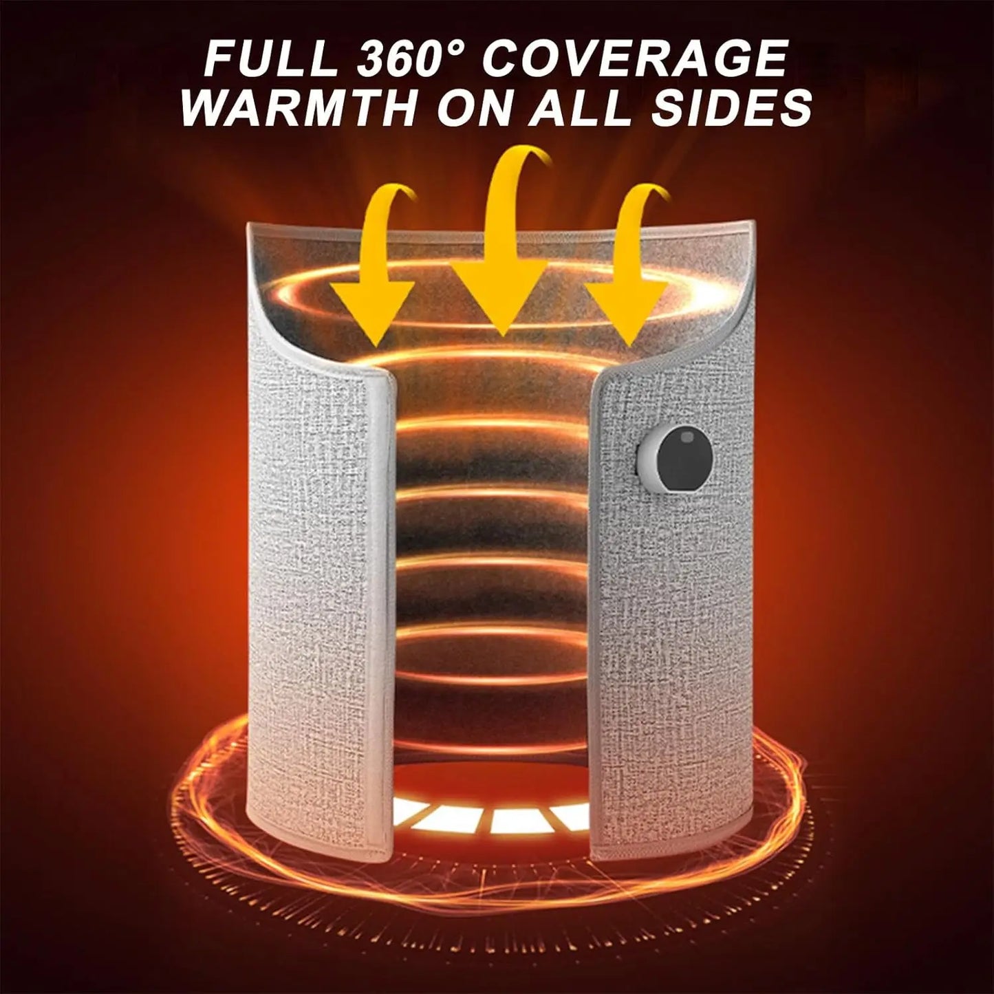 Aquecedor de Pernas Dobrável Pro ❄️ – Painel Elétrico Silencioso com Termostato e Temporizador