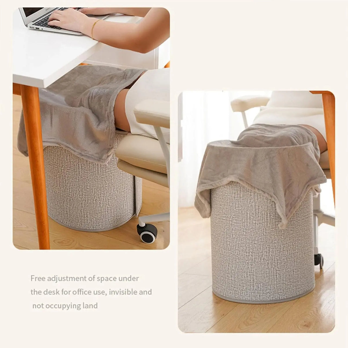 Aquecedor de Pernas Dobrável Pro ❄️ – Painel Elétrico Silencioso com Termostato e Temporizador