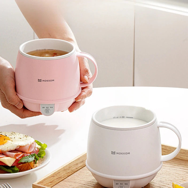 Copo de Aquecimento Elétrico Multifuncional 1L – Chaleira Portátil para Escritório e Casa