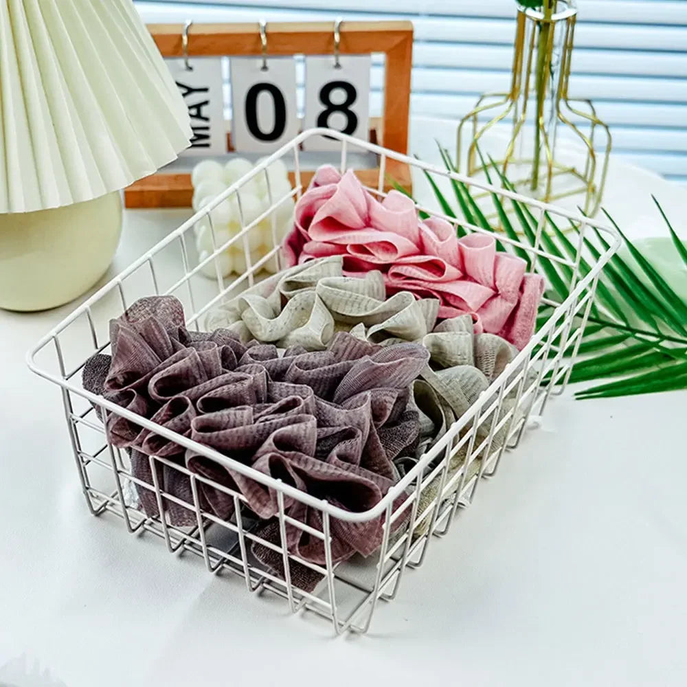 Bucha de Banho 2-em-1 com Porta-Sabonete – Esfoliação e Limpeza Profunda