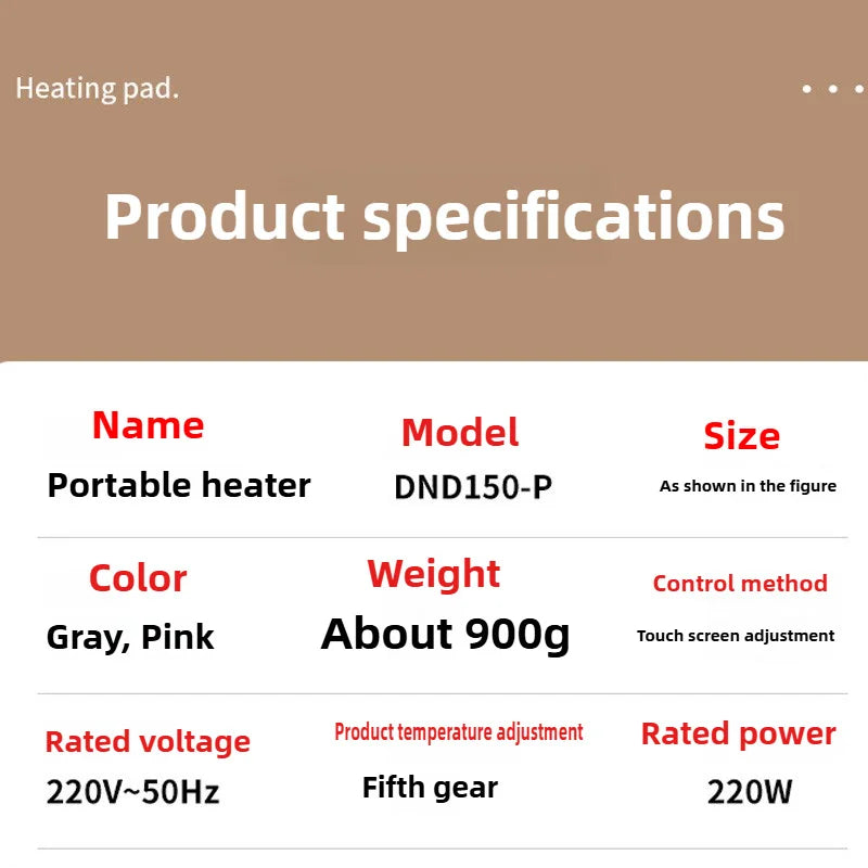 Aquecedor de Pernas Dobrável Pro ❄️ – Painel Elétrico Silencioso com Termostato e Temporizador