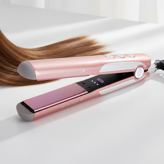 Mini Alisador e Modelador de Cabelo 3 em 1 💇‍♀️ – Cerâmica Turmalina, Bivolt e Tecnologia Anti-Queimaduras